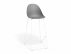 Bar Stool 76cm Seat Height - White Frame image