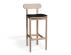 Zara Stool / 75cm / Natural Frame / Black PU Seat image