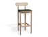 Zara Stool / 75cm / Natural Frame / Green PU Seat image