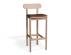 Zara Stool / 75cm / Natural Frame / Tan PU Seat image
