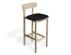 75cm Seat Height Vintage Black Vegan Leather Seat Pad image