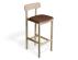 75cm Seat Height Vintage Tan Vegan Leather Seat Pad image