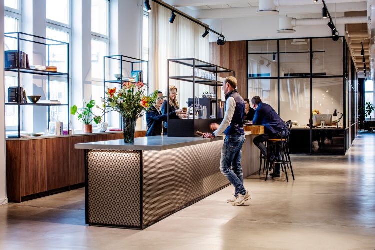 Café counter interior