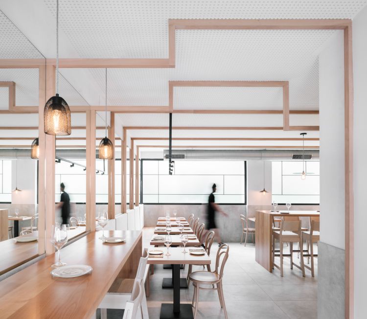 Modern restaurant interior