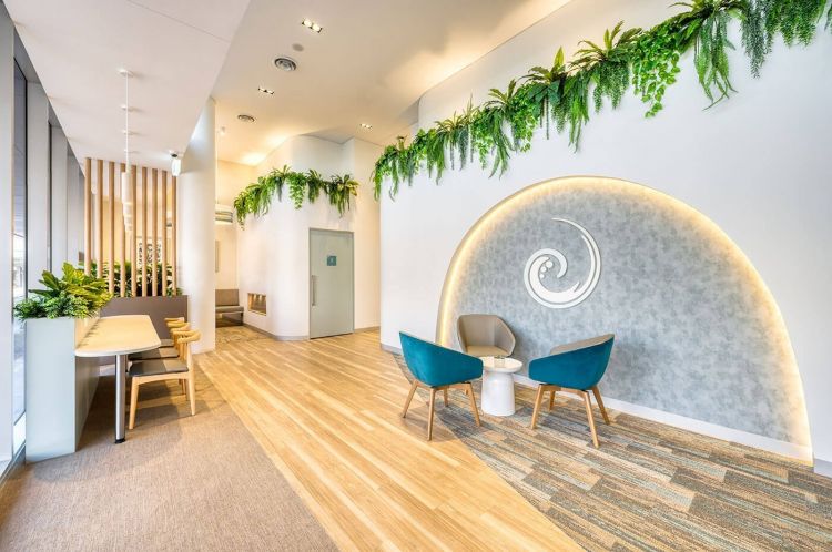Modern waiting area