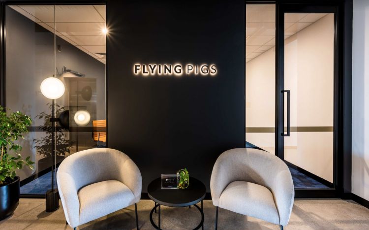 An office waiting room