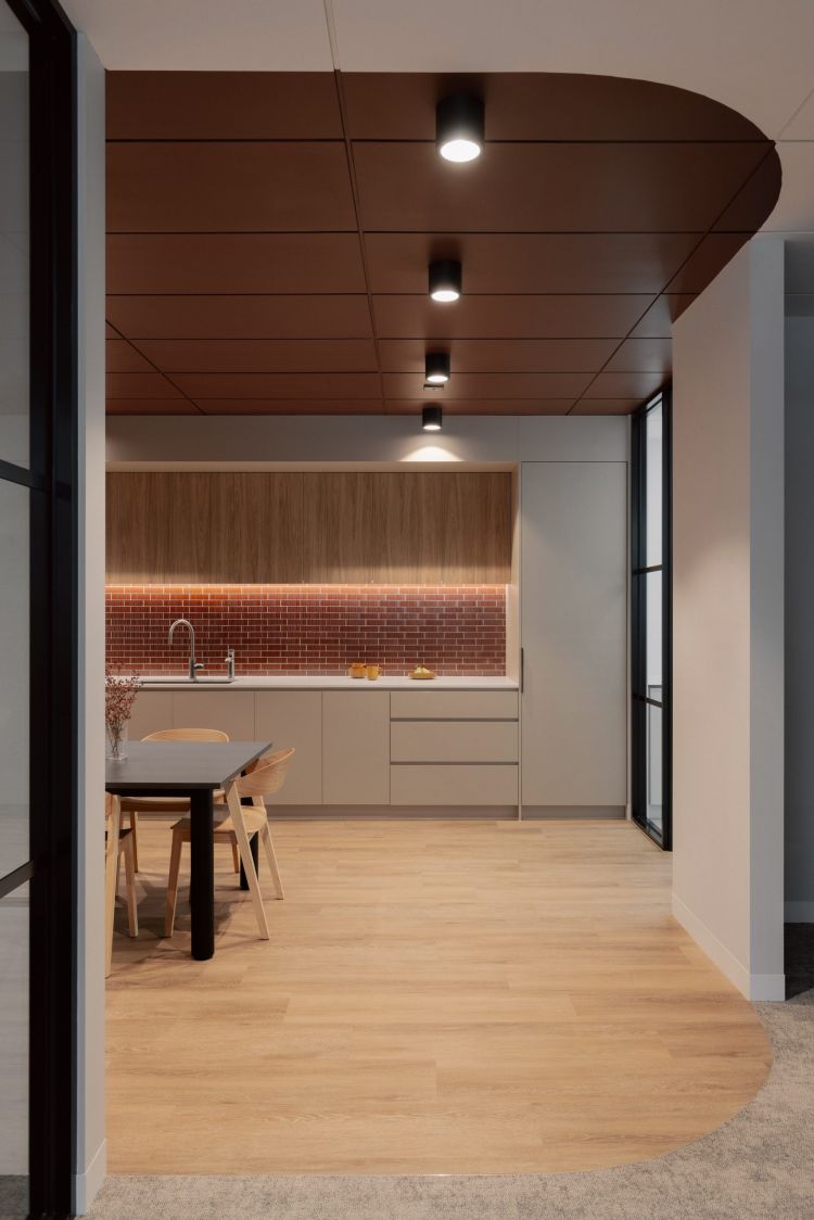 Modern kitchen interior design.