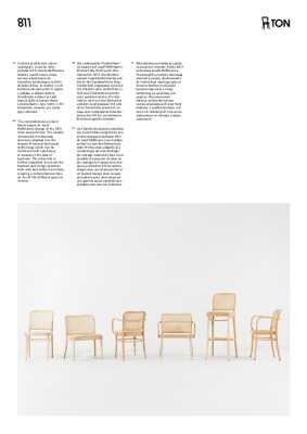 : 811 Hoffmann Chair - Cane Seat - Cane Backrest - by TON