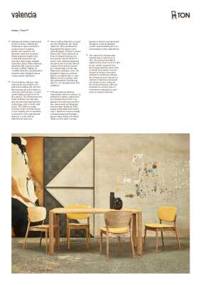: Valencia Stool - Upholstered Seat and Back - by TON