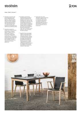 : Stockholm Kitchen Stool - Natural Oak - White Pad - by TON
