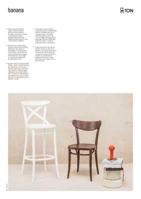 : Banana Chair - Upholstered Seat - by TON
