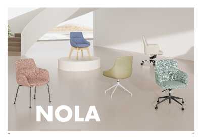 : Nola Armchair - Low Arm - Swivel Base