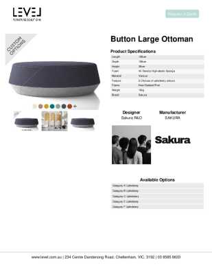 Tear Sheet: Button Large Ottoman