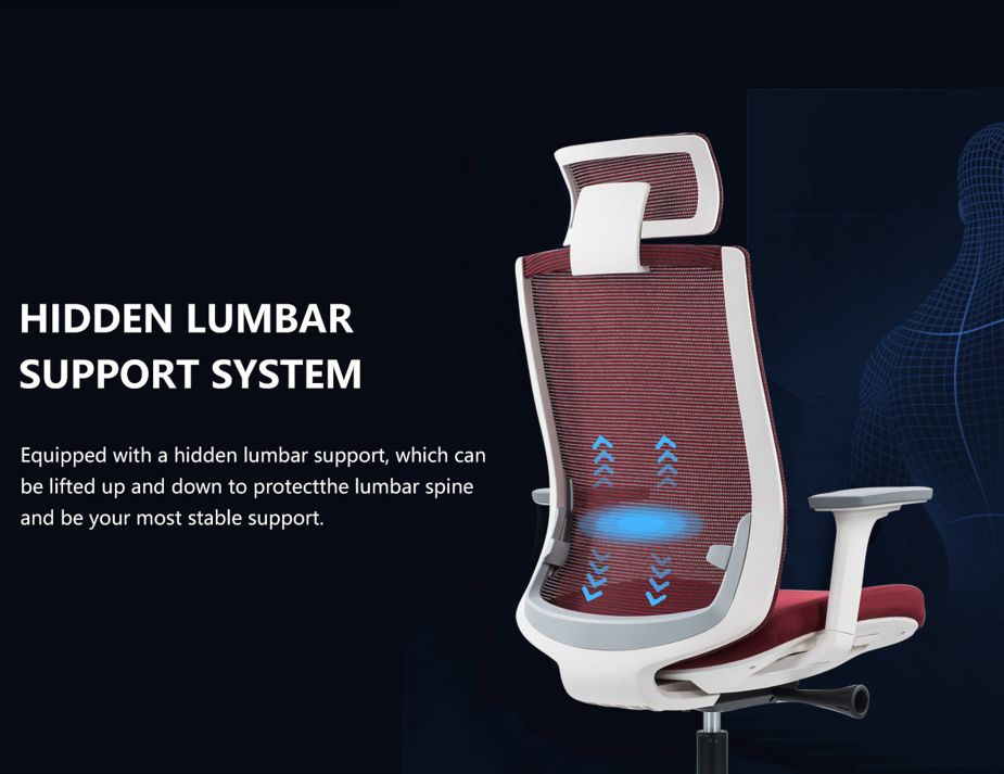 Chair with lumbar support