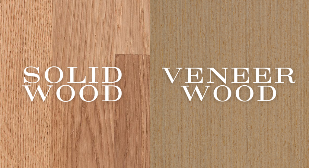 solid vs veneer wood