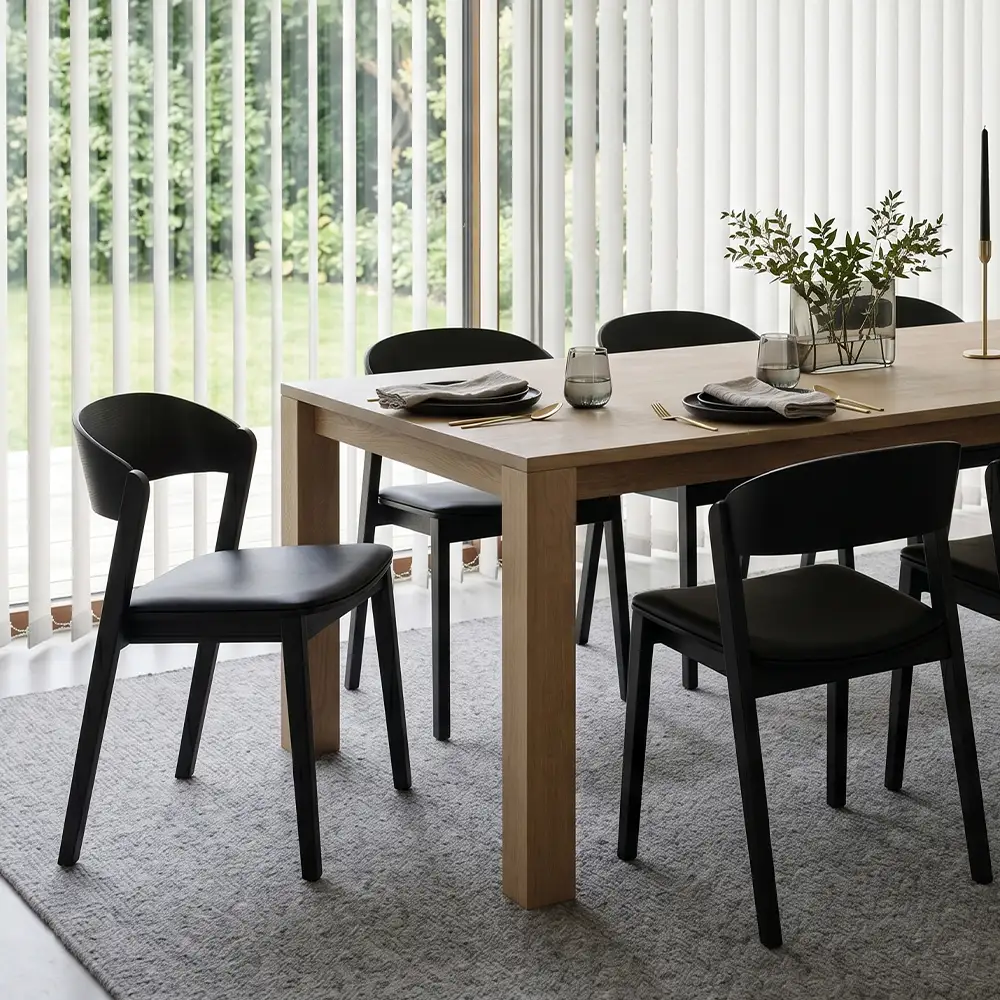Upholstered Black Dining Chair