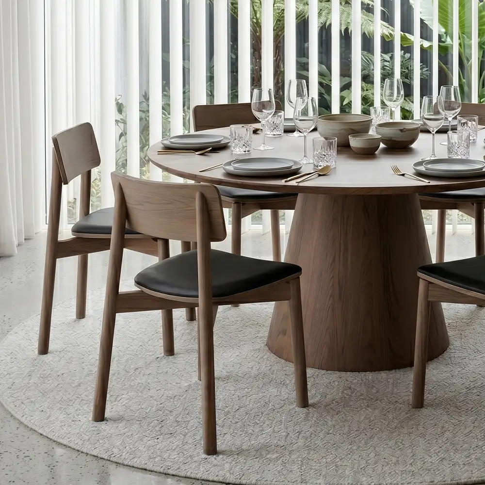 Large Walnut Dining Table