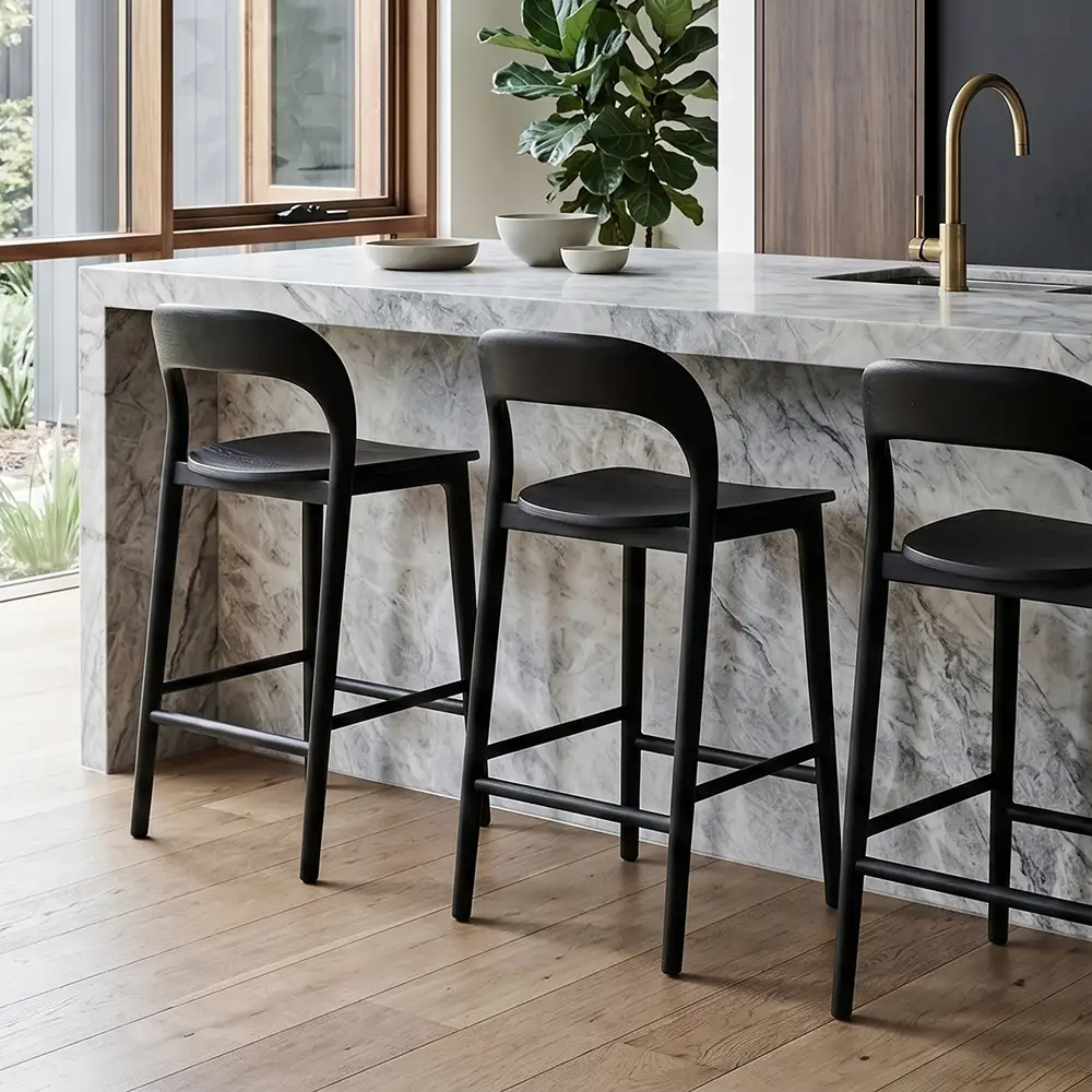 Black Kitchen Stool