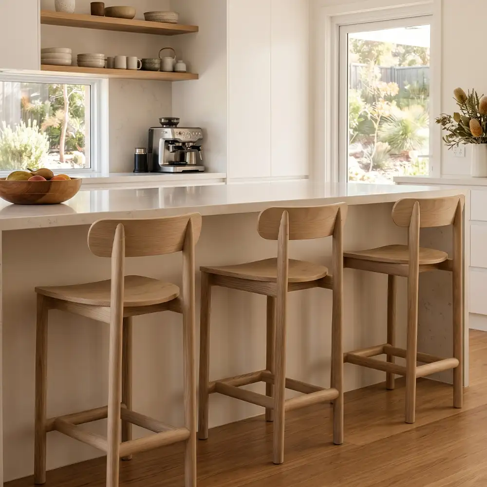 Zara Wooden Counter Stool