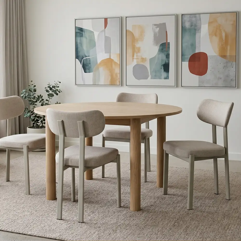 Nova Chairs and Nordica Round Dining Table