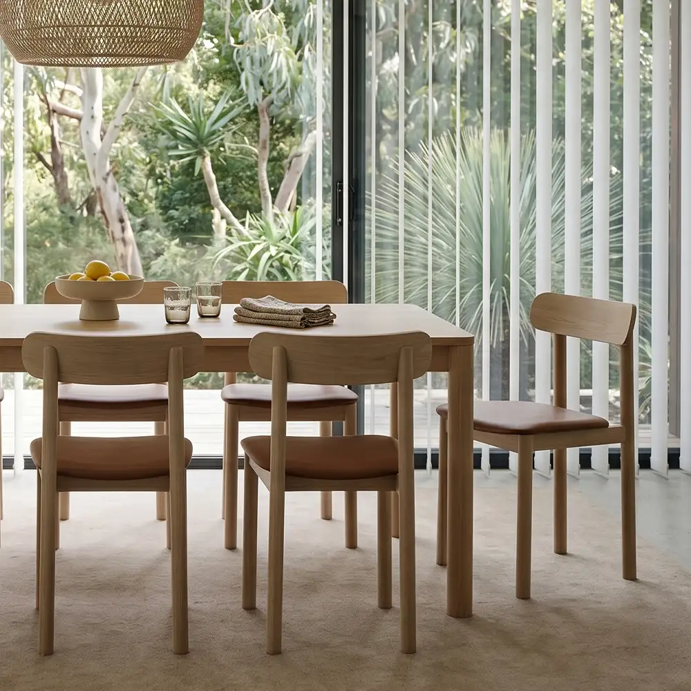 Zara Chair with Tan Seat Pad