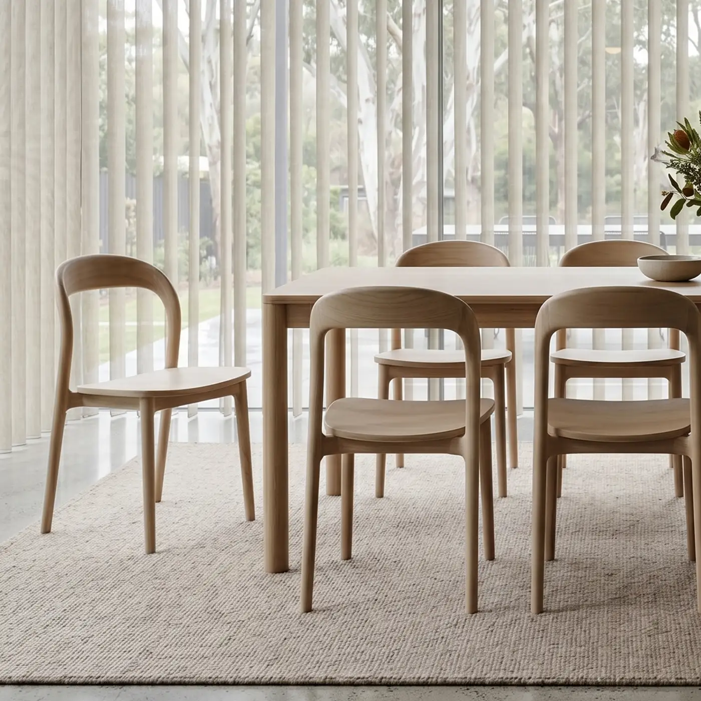 Natural Wood Mia Dining Chair