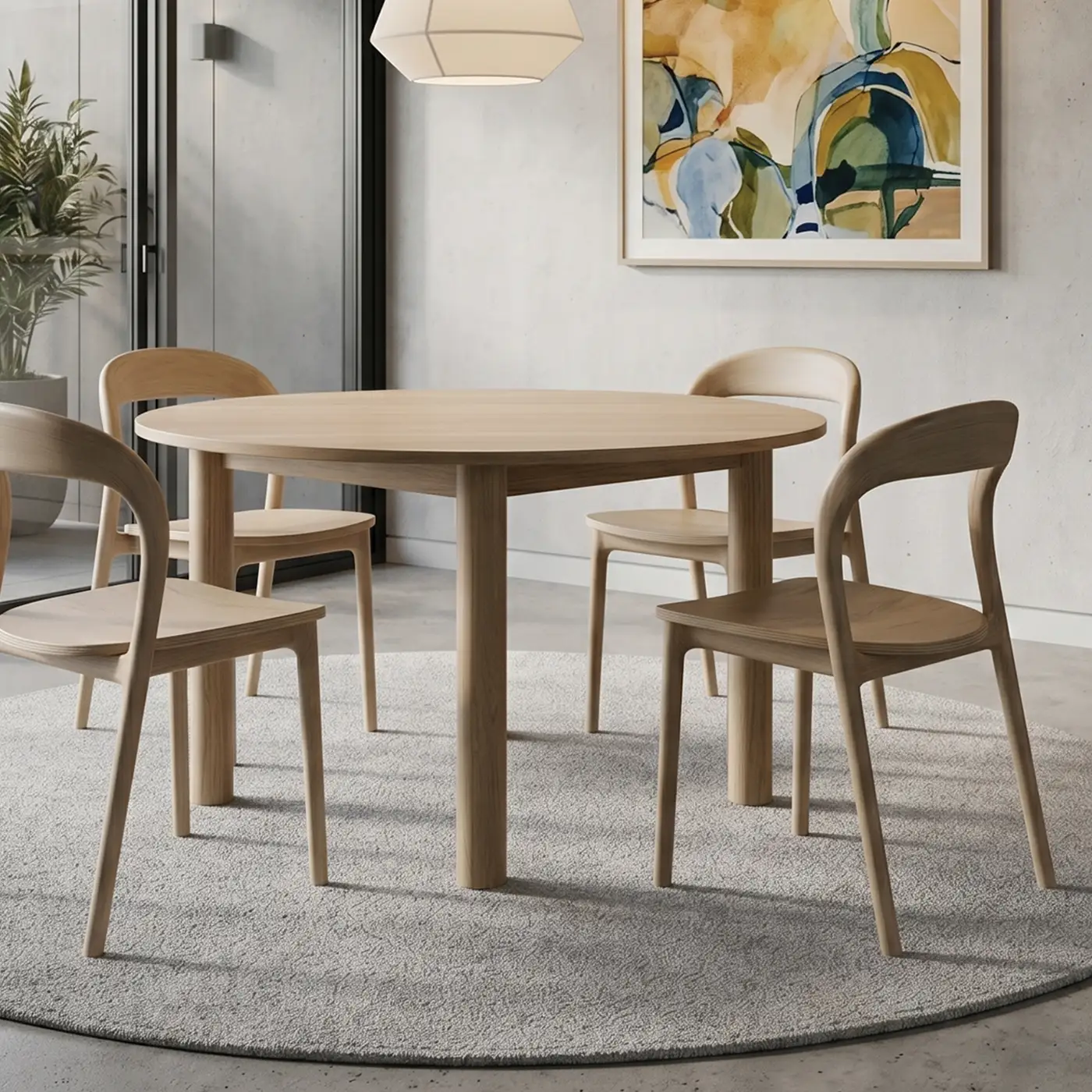 4 Seater Round Nordica Dining Table