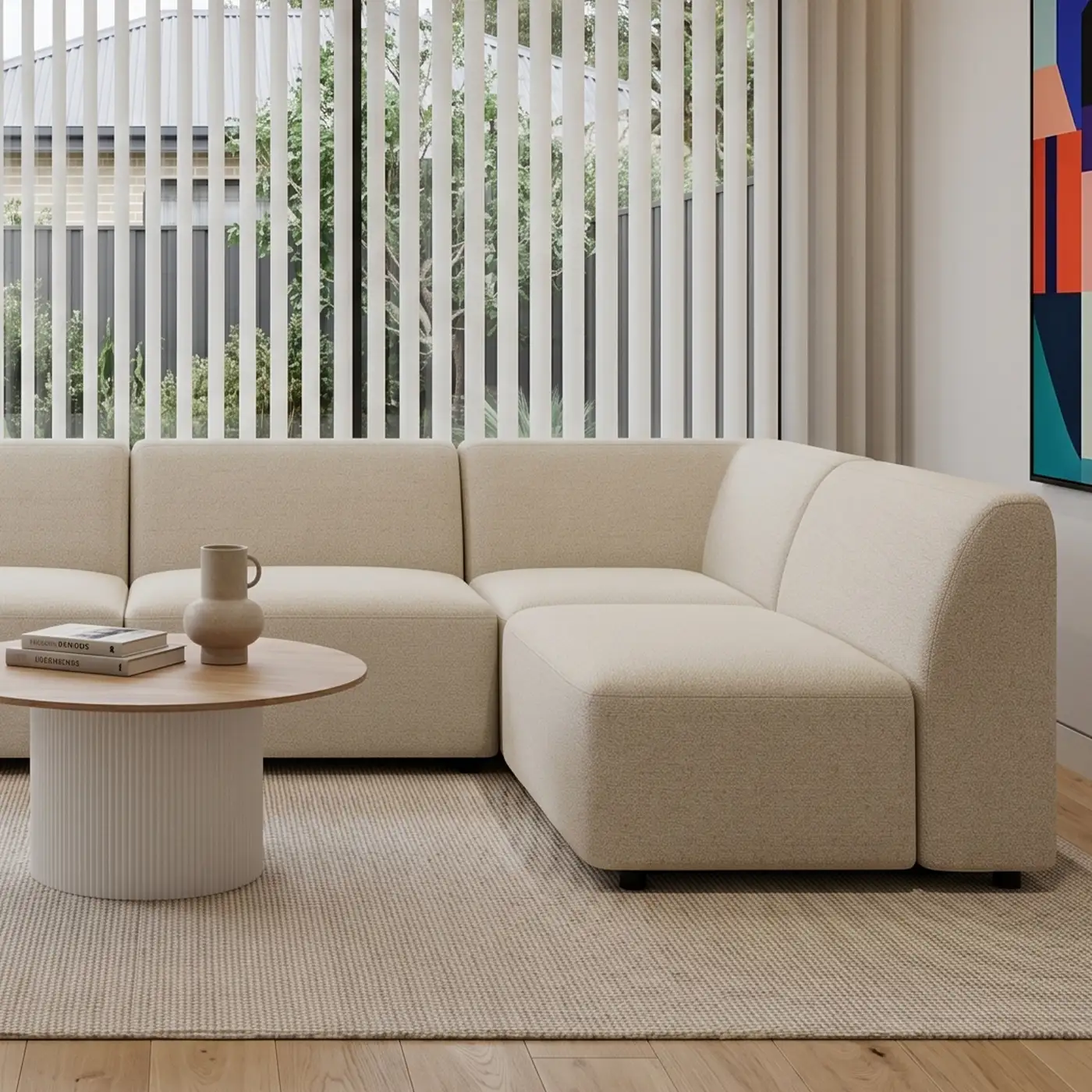 Atticus Fabric Corner Sofa 