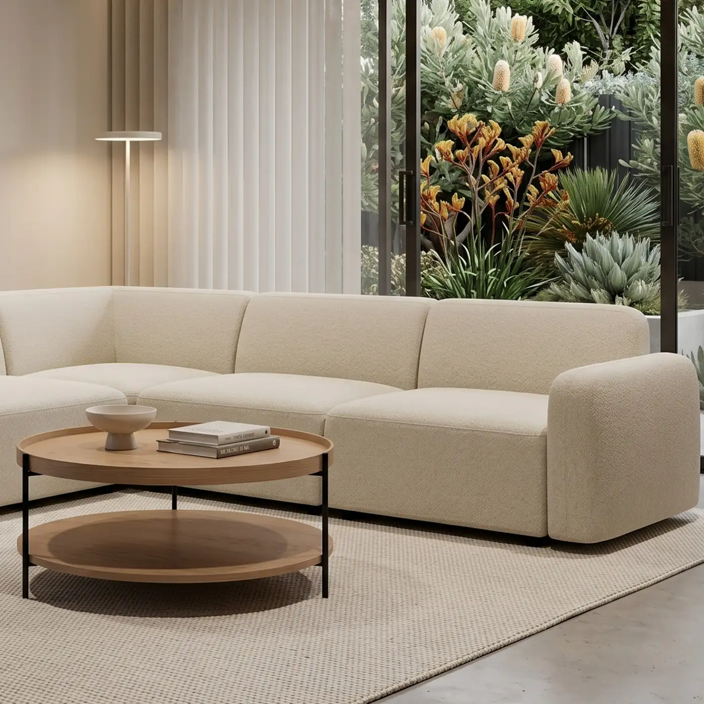 Boucle Corner Sofa
