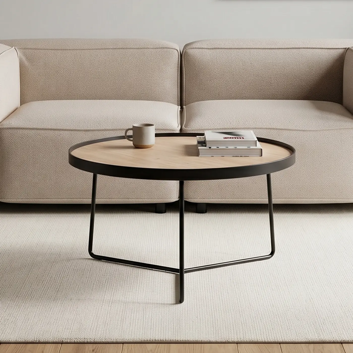 Wooden Round Coffee Table