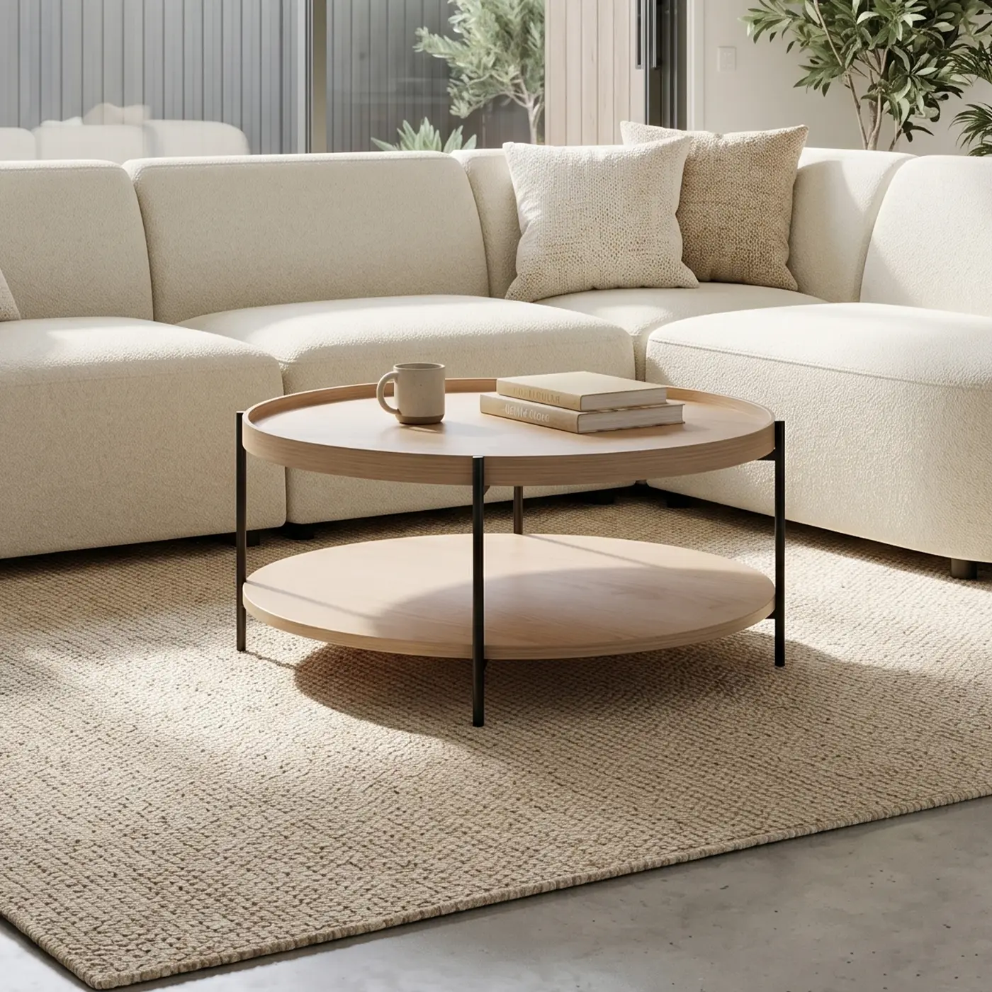 Layer Wooden 2 Tier Coffee Table