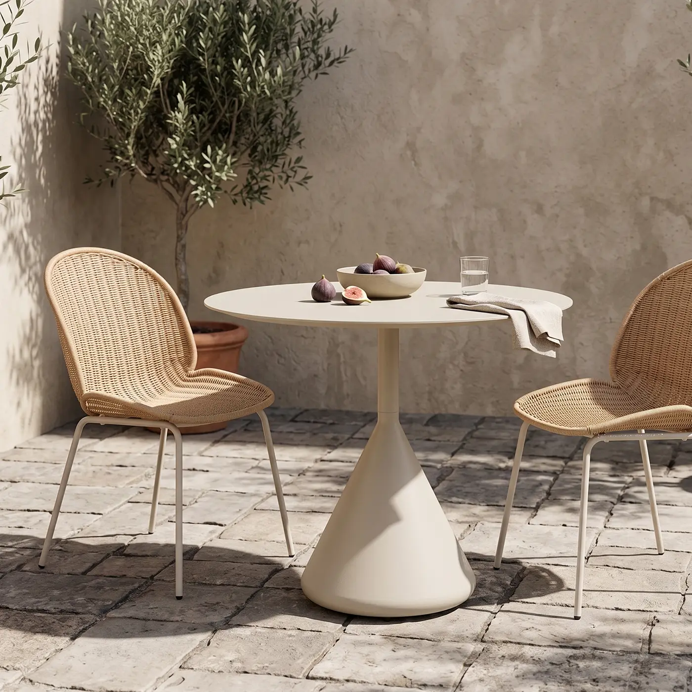 Kora Round Outdoor Courtyard Table