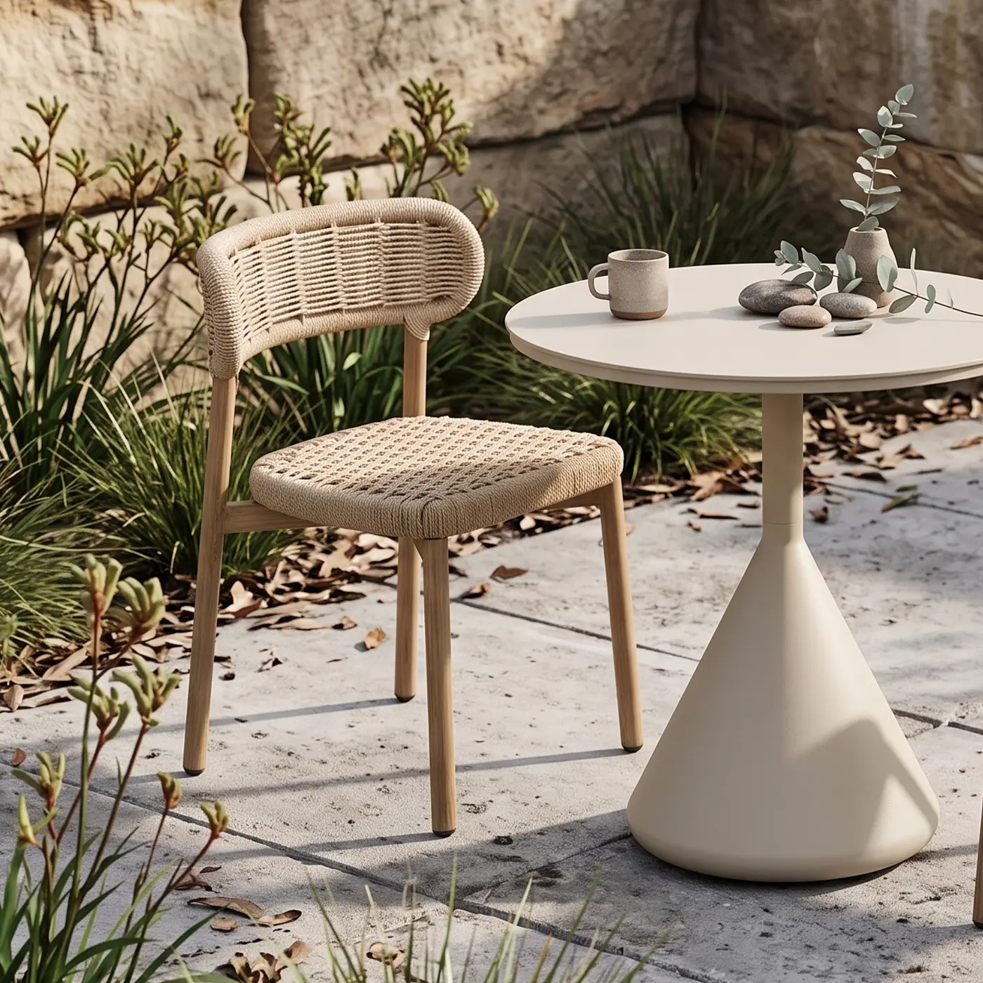 Designer Rope Outdoor Dining Chair