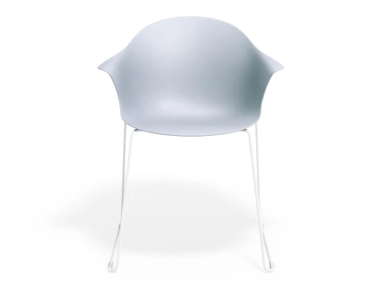 Pebble Armchair Palebluev3seat Sledwhite