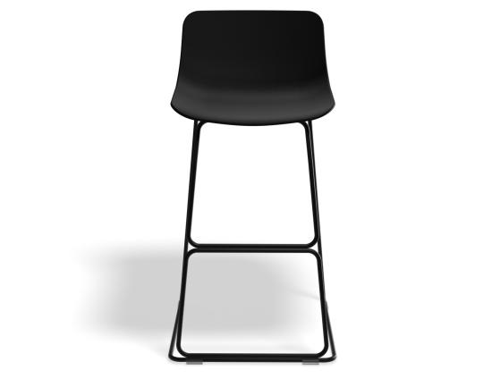 Umbria Stool 69cm Blackseat Blackframe Front