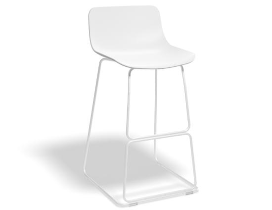 Umbria Stool 69cm Whiteseat Whiteframe