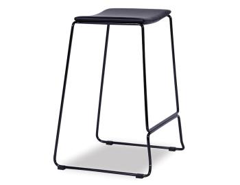 Ardent Black Bar Stool Black Frame Black Steel Frame