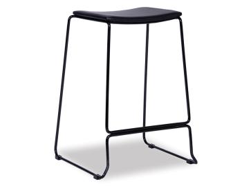 Ardent Black Bar Stool Black Frame Black Steel Frame