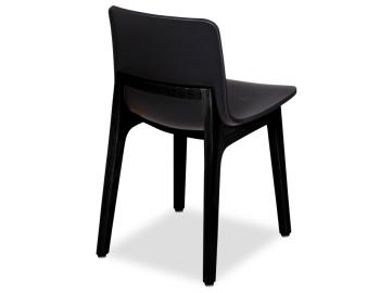 Ara Black Wooden Dining Chair Black Seat