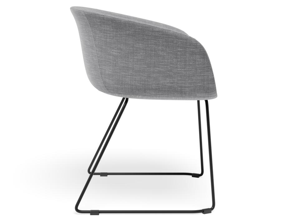 P 3 Lonsdale Armchair Sledbase Grey