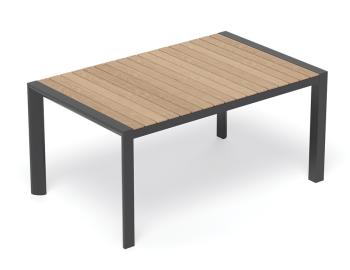 Vydel Outdoor Solid Teak Table Matt Charcoal 160cm x 100cm