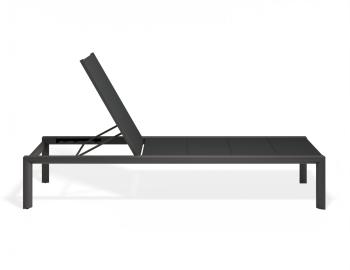 Alvor Sun Lounge Matt Charcoal with Black Mesh