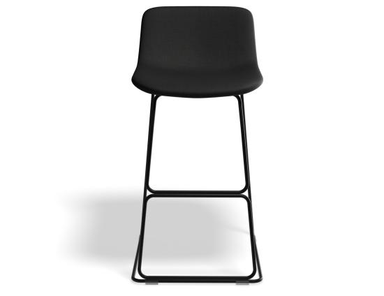 Umbria Stool 69cm Stormgreyseat Blackframe Front