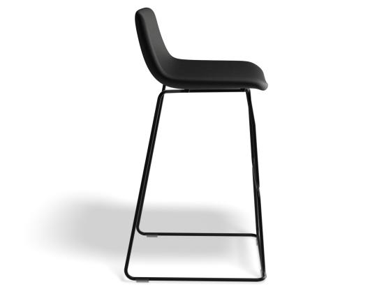 Umbria Stool 69cm Stormgreyseat Blackframe Side