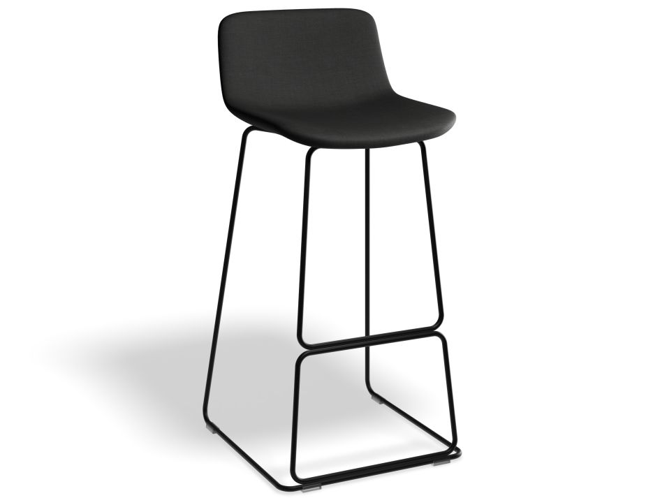Umbria Stool 77cm Stormgreyseat Blackframe