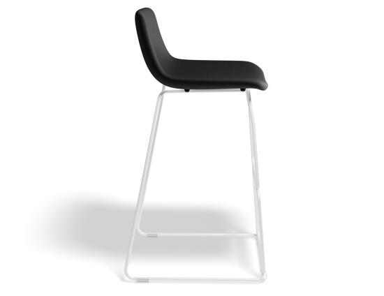 Umbria Stool 69cm Stormgreyseat Whiteframe Side