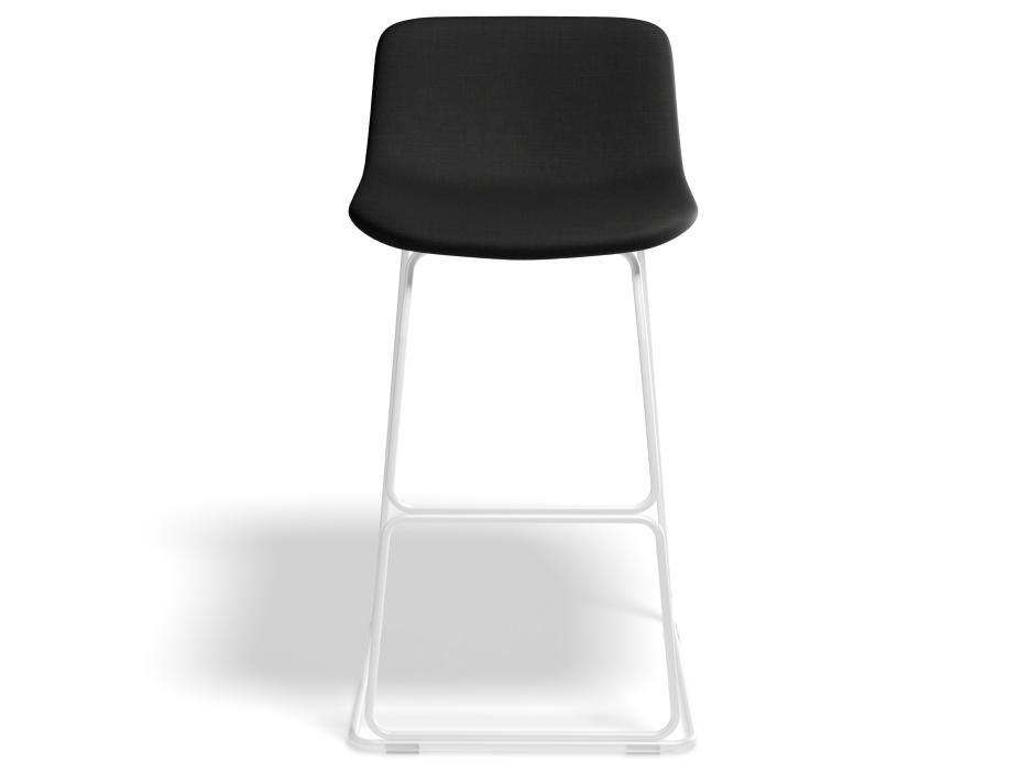 Umbria Stool 69cm Stormgreyseat Whiteframe Front