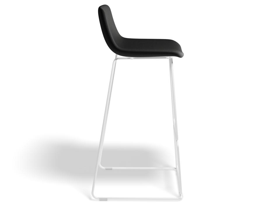 Umbria Stool 77cm Stormgreyseat Whiteframe Side