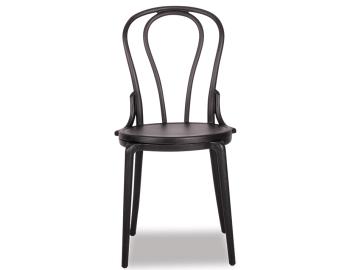 Cannes Outdoor (Bentwood) Style Chair in Plastic - Black