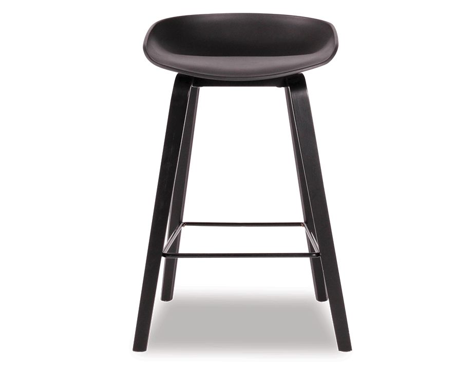 KOBE_Stool_Black_Shell_Seat